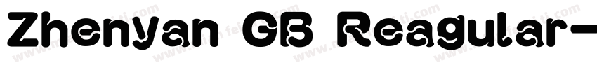 Zhenyan GB Reagular字体转换